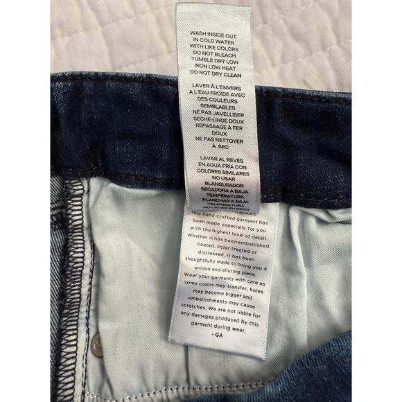 Good American Jeans Women's 6-12 Always Fits Good Classic Cropped Raw Hem - Picture 6 of 8